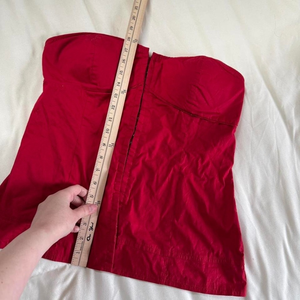 red corset top  Y2K red corset top Guess size xl - Picture 5 of 7